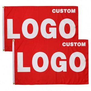 Factory Wholesale Digital Printing Premium Fabric Outdoor Activities Red Logo Custom Flags <b>Banners</b> - Product Image 2