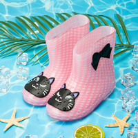 Vente en gros de chaussures de pluie personnalisées pour enfants pour garçons et filles bottes imperméables avec nœud papillon petits animaux mignons bottes de gomme pour enfants