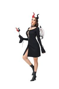2026 RUIKE OEM Costume de cosplay d'Halloween pour femme, Robe à bretelles de sorcière démoniaque <span class=keywords><strong>sexy</strong></span>, <span class=keywords><strong>Tenue</strong></span> de scène - Product Image 2
