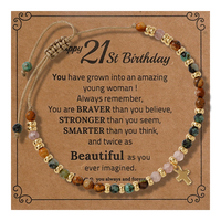 Bracelet ethnique vintage plaqué or pour homme, fait main avec pierres naturelles et perles d'espacement, stock explosif transfrontalier