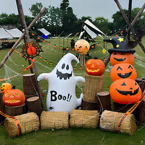 Vente chaude <span class=keywords><strong>Halloween</strong></span> fantôme tête de citrouille araignée feuille <span class=keywords><strong>d</strong></span>'aluminium ballon ensemble pour intérieur extérieur fêtes atmosphère adaptée aux enfants - Product Image 2