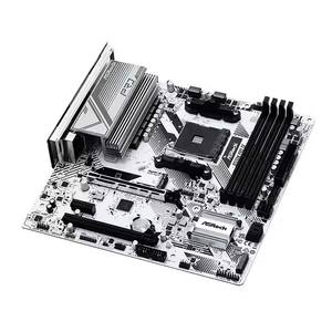 Srock B550M Pro SE มาเธอร์บอร์ดใหม่ <span class=keywords><strong>B550</strong></span>ช่องเสียบ PRO565 AMD AM4 DDR4 128Gb <span class=keywords><strong>PCI</strong></span>-E <span class=keywords><strong>4.0</strong></span> m.2 SATA III 4733 +(OC)MHz USB 3.2คอมพิวเตอร์ - Product Image 2