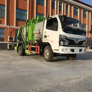 Camion à ordures de cuisine, camion de transport de déchets de 5 mètres cubes, camion à ordures de cuisine Dongfeng