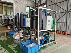 XFCommercial Stainless Steel Tube <b>Ice</b> Making <b>Machine</b> Large Capacity Industrial for Fishery, Water Plant Produces Solid Cylindric - Product Image 3