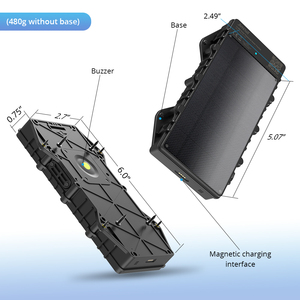 LL303 Asset Tracking System 10000mAh Long Standby Waterproof IP67 Fleet Management 4G LTE <strong>Gps</strong> <strong>Device</strong> Small Solar <strong>Gps</strong> Tracker - Product Image 2