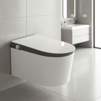 Toilette intelligente moderne, bidet électrique, toilette monobloc haut de gamme, toilettes intelligentes murales pour appartement, salle de bain