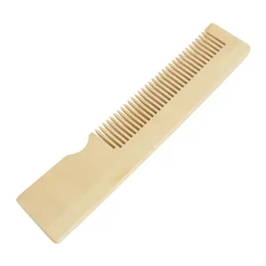 Wood Hair Combs Hair Smooth Detangling Flat Wide Tooth Wooden Comb