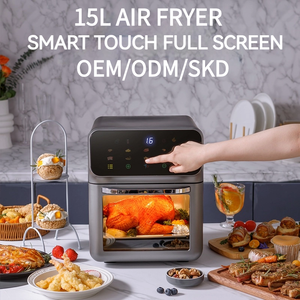 Horno <span class=keywords><strong>Visual</strong></span> de alta calidad 10l 15l Consumer Reports La mejor rejilla caliente sin aceite como se ve como una freidora de aire plateada sin aceite - Product Image 4