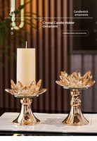 Support de Bougie Aromatique en Cristal Floral Créatif de Luxe Léger Haut de Gamme, Semi-Manuel Semi-Mécanique, Décoration de Pendaison de Crémaillère
