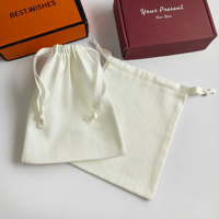 Sac à poussière personnalisé avec cordon de serrage, pochette de rangement en velours et polyester pour sacs à main, bijoux et emballages cadeaux