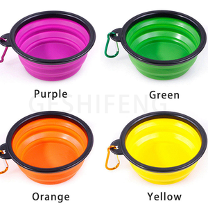 Petsproofing taşınabilir katlanabilir katlanabilir silikon kişiselleştirilmiş Pet köpek kedi su yiyecek kasesi kediler köpekler için besleyici yemekleri çanaklar - Product Image 5