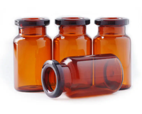 Ampoule médicale en verre ambré transparent de haute qualité 3 ml 4 ml 5 ml 10 ml 15 ml 20 ml 30 ml, flacon en verre brun, flacon pulvérisateur en caoutchouc