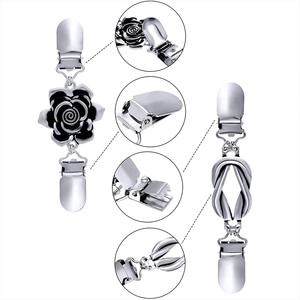 เข็มกลัดติดพลอยเทียมและไข่มุกสำหรับผู้หญิง4ชิ้น - Product Image 4