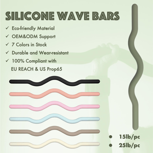 บาร์เบลแบบครอสบีมสำหรับฝึกความแข็งแรงตามหลักสรีรศาสตร์ LA Bodybuilding สำหรับยกน้ำหนัก ออกกำลังกายแบบโยคะ พิลาทิส น้ำหนัก 15 ปอนด์ 25 ปอนด์ - Product Image 2