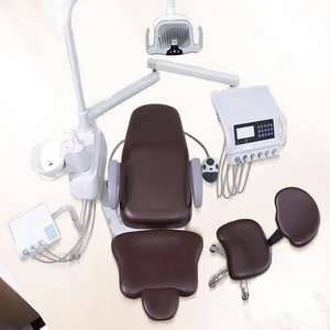 Fauteuil dentaire à commande électrique Visionneuse <span class=keywords><strong>de</strong></span> film X Système d'aspiration dentaire Table <span class=keywords><strong>de</strong></span> médecin avec <span class=keywords><strong>chariot</strong></span> Prix - Product Image 1