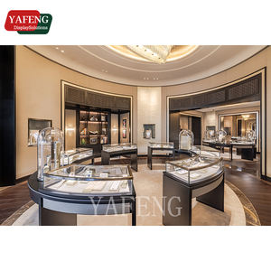 カスタマイズ可能なステンレス鋼とガラスのジュエリーディスプレイキャビネットLED照明付き装身具とジュエリーの豪華なショーケース - Product Image 3