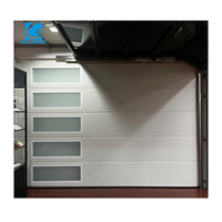 Porte de garage sectionnelle automatique en acier galvanisé, porte électrique