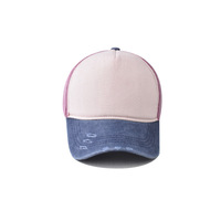 Casquette de baseball à 5 panneaux personnalisable avec logo imprimé, pour hommes et femmes, en coton délavé, imprimé, étiqueté, brodé