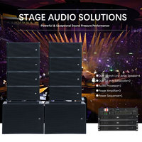 Sistema Completo de Altavoces Activos DBK DJ, Altavoz Line Array Dual de 12 Pulgadas con Subwoofer de 18 Pulgadas y Amplificador para Iglesia