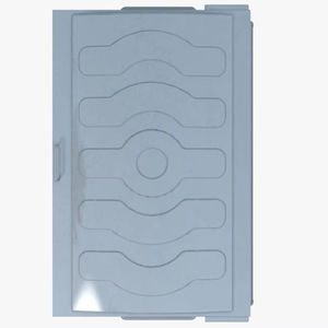 BDB BDB.10800-A Nouveau design Conteneur à déchets extérieur à pédale 800L avec couvercle basculant, capacités 120L et 660L, pour stockage et recyclage à ouverture supérieure - Product Image 1