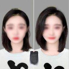 Estensioni per capelli Remy da 15CM anteriori da donna parti per parti di oggetti Pre-incollate 1B capelli Remy destinati al paio - Product Image 1