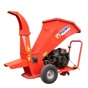 farm-oriented small hammer mill mobile wood crusher making sawdust diesel bamboo coconut shell husk wood chipper shredder