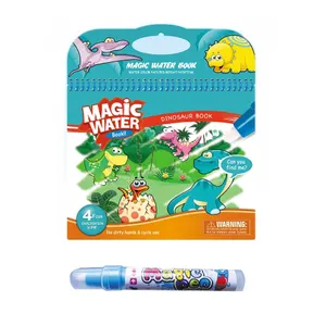 Dinosaur Magical Books Toys Kids Writing Water Pen Painting Book Wholesale Magic Drawing Coloring Book