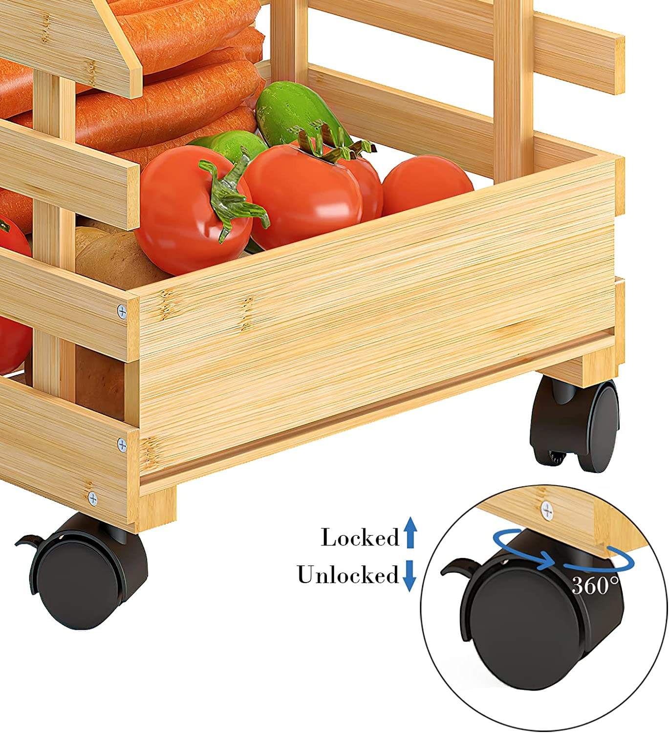 Lot De 3 Paniers De Rangement Empilables Pour Garde-manger De Cuisine