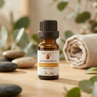 Huile Essentielle de Combava 100% Pure Distillée à la Vapeur, Huile d'Aromathérapie à Base de Plantes pour Tous Types de Peau
