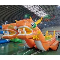 Jouets de parc aquatique de sport nautique fou, flotteur gonflable en forme de dragon pour jeux aquatiques