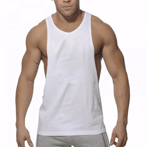 Camiseta sin mangas de corte deportivo para hombre para entrenamiento intenso Chaleco de entrenamiento duradero para hombre con espalda cruzada clásica - Product Image 3
