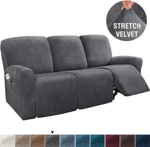 Luxuriöser Wohnzimmer 3-Sitzer Schonbezug Elastischer Stretch-Überzug für 3-Sitzer Relaxsessel <span class=keywords><strong>Sofa</strong></span> Couch Set mit Seitentasche - Product Image 2