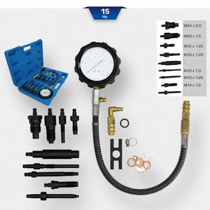 BRILLIANT TOOLS - BT581050 Jeu de tests de compression pour moteur diesel (15 pièces) -MOTEUR DIESEL EAN 4042146779576 - Product Image 2