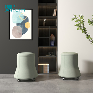Small Storage Roller Design Office Passage Coversation Stool Chair Movable <strong>Ottoman</strong> with <strong>Casters</strong> - Product Image 5