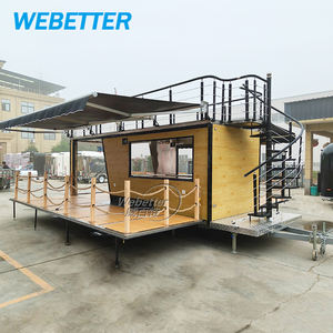 WEBETTER <span class=keywords><strong>Casa</strong></span> Contenedor, Restaurante Móvil, Cafetería Móvil Portátil, Remolque de Bar de Jugos - Product Image 4