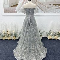 Robes de soirée courtes à manches courtes de luxe Hx205, robes de cérémonie à paillettes, Jancember