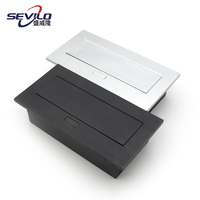 Enchufe de escritorio/mesa multifunción con alimentación USB, de aleación de zinc, con 5/4/3/2 tomas de CA