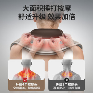 Neck And Shoulder Massager With Heating Function USB Rechargeable PU Leather Material For Neck Massage Gift - Product Image 3