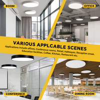 Plafonnier LED rond encastré 30W 50W 80W avec variateur Triac, lentille optique grand angle, luminaires suspendus Lustres