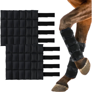 Bottes de refroidissement réutilisables pour chevaux, pour l'entraînement équestre, soutien confortable pour les blessures, bandages pour les jambes de cheval, pack de glace chaud et froid - Product Image 4