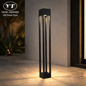 โคมไฟสนามอลูมิเนียมกันน้ำ แสงวอร์มไวท์ LED สำหรับสวน ทางเดิน ลานบ้าน และตกแต่งภูมิทัศน์ - Product Image 1