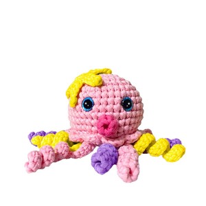 Kit de Ganchillo <span class=keywords><strong>Amigurumi</strong></span> Mini Pulpo Rosa Personalizado OEM/ODM 2026 para Principiantes, Hecho <span class=keywords><strong>a</strong></span> Mano con Hilo de Algodón, <span class=keywords><strong>Paso</strong></span> <span class=keywords><strong>a</strong></span> <span class=keywords><strong>Paso</strong></span>, Servicio Integral - Product Image 5
