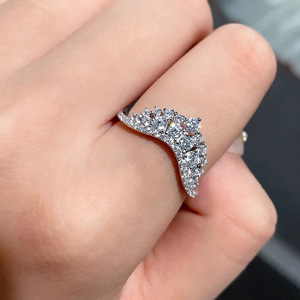 Anello con Design a Corona, Stile Elegante, Anello per Dito Indice da Donna - Product Image 2
