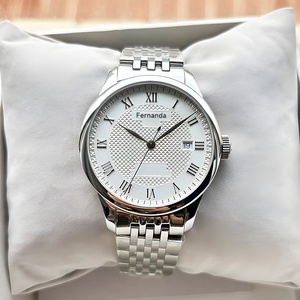 Montres Classiques Rétro de Luxe pour Hommes, Boîtier en Acier Inoxydable Lumineux, Cadran en Verre 41mm, Bracelet en Alliage 20mm, Fonction Calendrier Non Disponible - Product Image 2