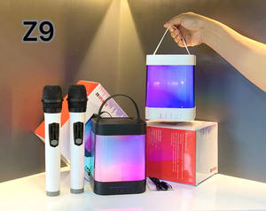 Haut-parleur stéréo sans fil Blue Tooth de style le plus récent avec lampe de table à lumière LED RVB Portable extérieur sans fil K Song Tablet PC Speaker - Product Image 3