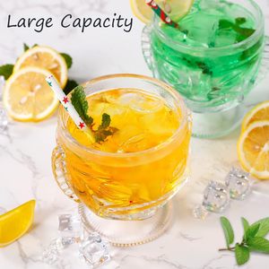 Vaso de Vidrio para Cócteles Estilo Hawaiano de 500 ml (17 oz), Hecho a Máquina, para Fiestas, Vino, Whisky, Bebidas - Ideal para Mojito, Grimace, Bebidas Tiki - Product Image 3