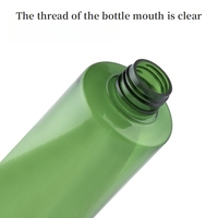Vente en gros de flacons en plastique PET cylindriques de 150/200/250/300/500 ml, vert, bleu, transparent, blanc, marron, pour l'emballage de toner cosmétique, d'huile corporelle