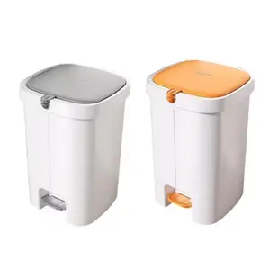 Tempat Sampah dapur 7L, tempat sampah kecil untuk dapur dengan pegangan, Meja sampah dengan tutup