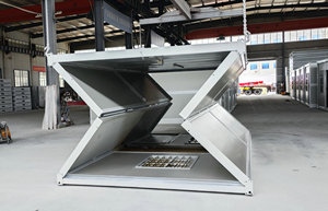 10 chân gấp container prefab nhà khách có thể gập lại container 1 tầng nhà với gác mái - Product Image 4