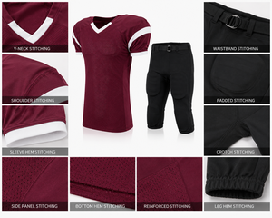 Premium Quality Customized American Football Uniform 100% Polyester Team Wear American Football Uniform For Sale - Product Image 6